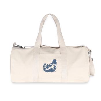 Rafting en eau vive Art au pinceau - Sac de sport en toile recyclée Stanley/Stella - blanc naturel - Devant