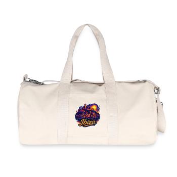 Ibiza Insel Urlaub Silhouette Sommer Geschenk - Recycelte Canvas-Sporttasche von Stanley/Stella - Naturweiß - Vorne