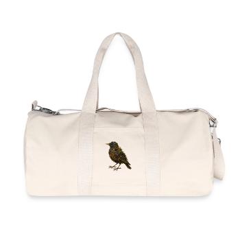 Illustration d’étoile dans le design de la nature (Wild Line) - Sac de sport en toile recyclée Stanley/Stella - blanc naturel - Devant