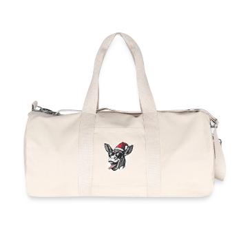 Donkey Christmas Funny - Recycled Canvas Sports Bag by Stanley/Stella - natural - Front
