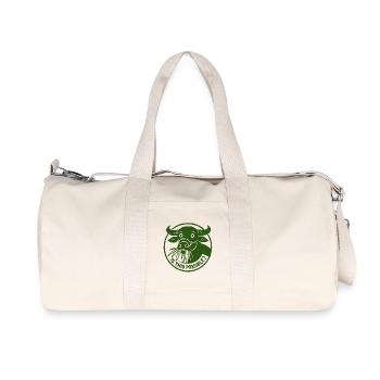 Is This Possible curiosity funny Buffalo Cow Stamp - Recycled Canvas Sports Bag by Stanley/Stella - natural - Front