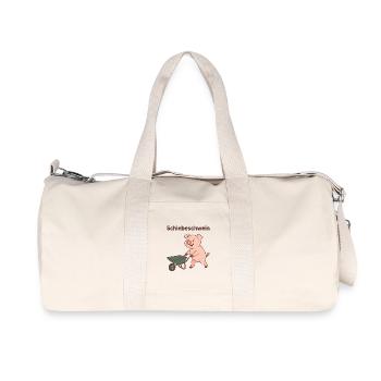 Push pig - Recycled Canvas Sports Bag by Stanley/Stella - natural - Front