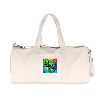 caméléon - Sac de sport en toile recyclée Stanley/Stella - blanc naturel - Devant