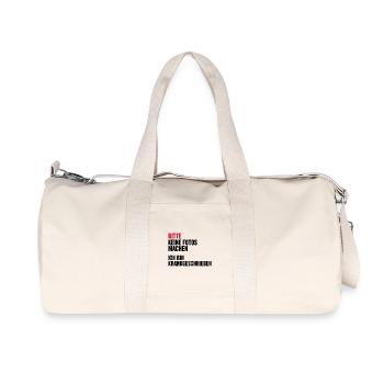 Please do not take photos, I am on sick leave - Recycled Canvas Sports Bag by Stanley/Stella - natural - Front