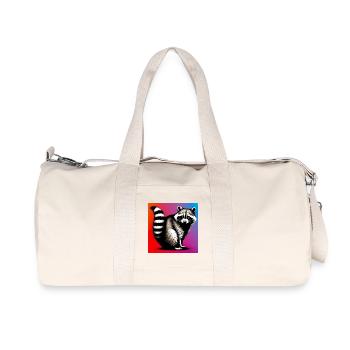 Raton laveur - Sac de sport en toile recyclée Stanley/Stella - blanc naturel - Devant