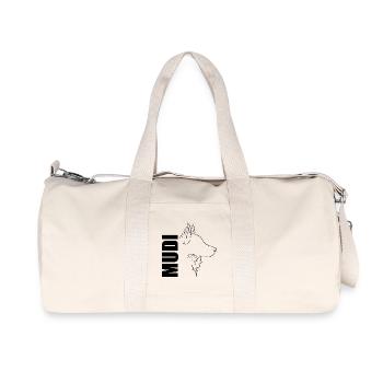 Mudi Profile Chien Chien Wilsigns - Sac de sport en toile recyclée Stanley/Stella - blanc naturel - Devant