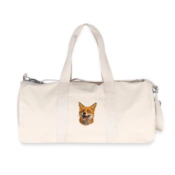 Fuchshead Joy Illustration - Sac de sport en toile recyclée Stanley/Stella - blanc naturel - Devant
