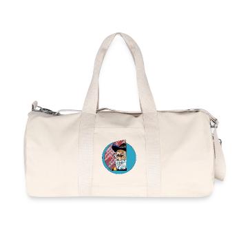 Patriotic Bearded Father – Americana Portrait - Recycled Canvas Sports Bag by Stanley/Stella - natural - Front