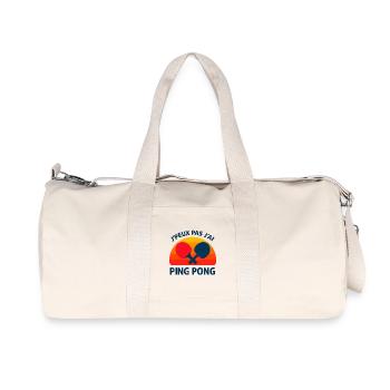 Ping Pong at Sunset - Recycled Canvas Sports Bag by Stanley/Stella - natural - Front