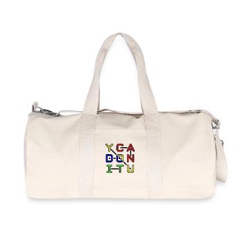 Motivation « Vous pouvez le faire » en couleur - Sac de sport en toile recyclée Stanley/Stella - blanc naturel - Devant