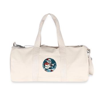 Ours polaire guitare de Noël Ours polaire - Sac de sport en toile recyclée Stanley/Stella - blanc naturel - Devant