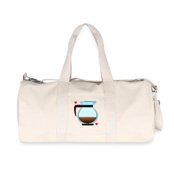 Cafetière à filtre Café - Sac de sport en toile recyclée Stanley/Stella - blanc naturel - Devant