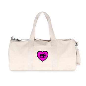 horses - Recycled Canvas Sports Bag by Stanley/Stella - natural - Front