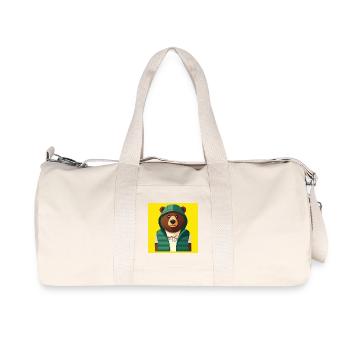 HUMAN BEAR - baby & kids - Sac de sport en toile recyclée Stanley/Stella - blanc naturel - Devant