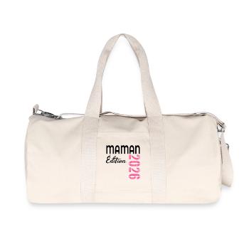 Mama 2026 - Recycelte Canvas-Sporttasche von Stanley/Stella - Naturweiß - Vorne