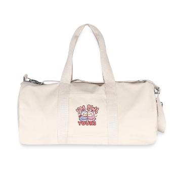 Cuddly Owls Lovers - Recycled Canvas Sports Bag by Stanley/Stella - natural - Front