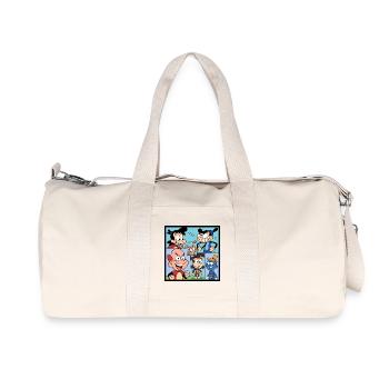 Collage Comics Multicolore Retro - Sac de sport en toile recyclée Stanley/Stella - blanc naturel - Devant