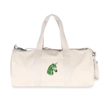 Licorne polygonale verte - Sac de sport en toile recyclée Stanley/Stella - blanc naturel - Devant