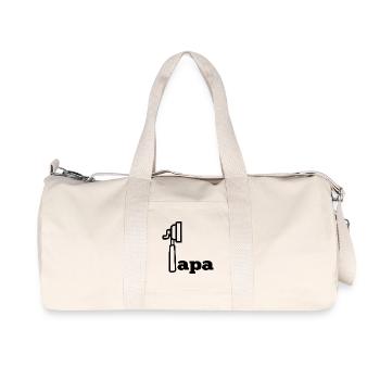 Papa Kaffee - Kaffeefilter Espresso - Recycelte Canvas-Sporttasche von Stanley/Stella - Naturweiß - Vorne