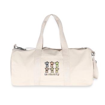 Espresso-Kaffee-Vielfalt - Recycelte Canvas-Sporttasche von Stanley/Stella - Naturweiß - Vorne