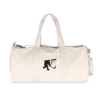 Illustration de plongeon du gardien de but - Sac de sport en toile recyclée Stanley/Stella - blanc naturel - Devant