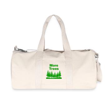 More Trees – More Forest, More Life, Nature Lover - Recycled Canvas Sports Bag by Stanley/Stella - natural - Front