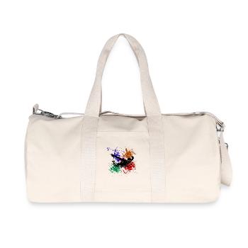 Nageur Éclats de Peinture Colorée - Sac de sport en toile recyclée Stanley/Stella - blanc naturel - Devant