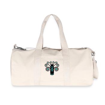 Bird graphic - Recycled Canvas Sports Bag by Stanley/Stella - natural - Front