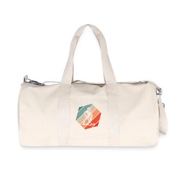 Un motif de floorball clair pour chaque jour - Sac de sport en toile recyclée Stanley/Stella - blanc naturel - Devant