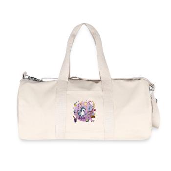 Sort de Licorne Galactique - Sac de sport en toile recyclée Stanley/Stella - blanc naturel - Devant