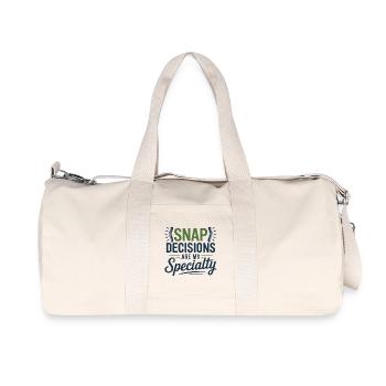 Chiropraktiker, deine Wirbelsäule ist meine Visitenkarte - Recycelte Canvas-Sporttasche von Stanley/Stella - Naturweiß - Vorne