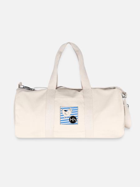 H for Chicken - Recycled Canvas Sports Bag by Stanley/Stella - natural