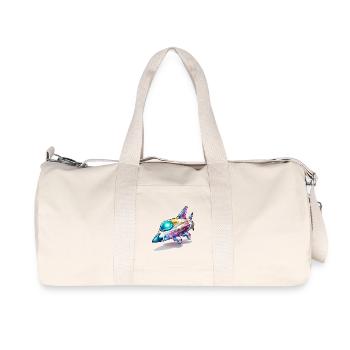 Comet Flight Spacefighter Neon - Sac de sport en toile recyclée Stanley/Stella - blanc naturel - Devant