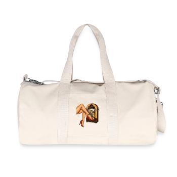 Rockabilly des années 50 Talons Épinglés Jambes Épinglées Jukebox Rétro - Sac de sport en toile recyclée Stanley/Stella - blanc naturel - Devant