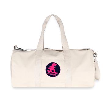 Dinosaures pour enfants pour les sports d’hiver et snowboard - Sac de sport en toile recyclée Stanley/Stella - blanc naturel - Devant