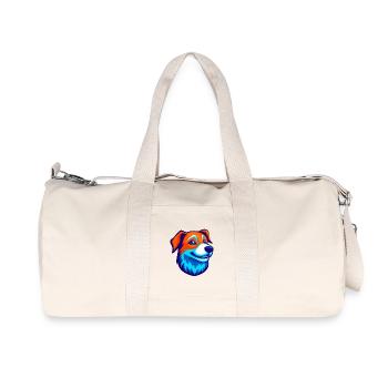Logo de la mascotte Happy Dog Esports - Sac de sport en toile recyclée Stanley/Stella - blanc naturel - Devant