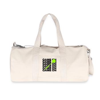 On y va : Attaque à la fléchette ! CENT quatrevingt, flèche verte - Sac de sport en toile recyclée Stanley/Stella - blanc naturel - Devant