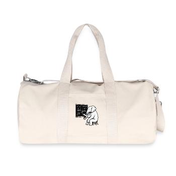 Professor Elephant - Recycled Canvas Sports Bag by Stanley/Stella - natural - Front