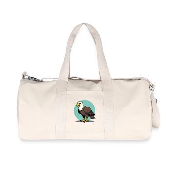 Proud Eagle Majestic Bird of Prey - Recycled Canvas Sports Bag by Stanley/Stella - natural - Front