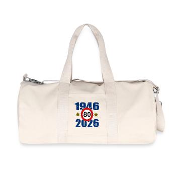 80th anniversary 1946–2026 - Recycled Canvas Sports Bag by Stanley/Stella - natural - Front