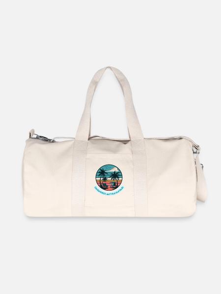 Mentally on a short vacation - Recycled Canvas Sports Bag by Stanley/Stella - natural