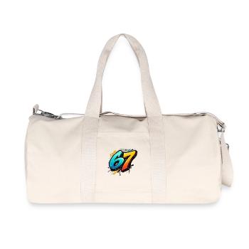 Graffiti 67 Color Explosion - Recycled Canvas Sports Bag by Stanley/Stella - natural - Front