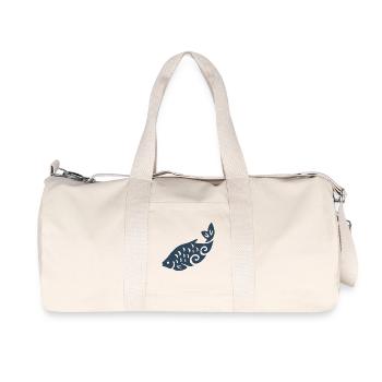 Silhouette du poisson tourbillonnant - Sac de sport en toile recyclée Stanley/Stella - blanc naturel - Devant