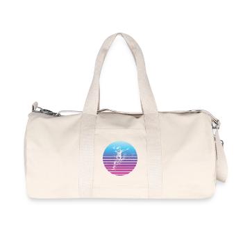 Tolles Handball Geschenk für Handball fuer Frauen - Recycelte Canvas-Sporttasche von Stanley/Stella - Naturweiß - Vorne