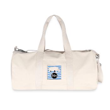 Ni wie Nilpferd - Recycelte Canvas-Sporttasche von Stanley/Stella - Naturweiß - Vorne