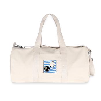 P for Penguin - Recycled Canvas Sports Bag by Stanley/Stella - natural - Front