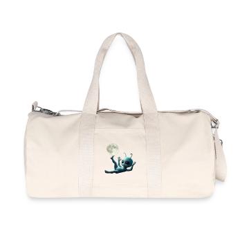 Bébé extraterrestre au décollage - Sac de sport en toile recyclée Stanley/Stella - blanc naturel - Devant
