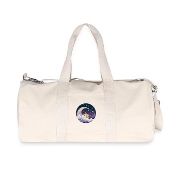 Moondream unicorn over clouds - Recycled Canvas Sports Bag by Stanley/Stella - natural - Front