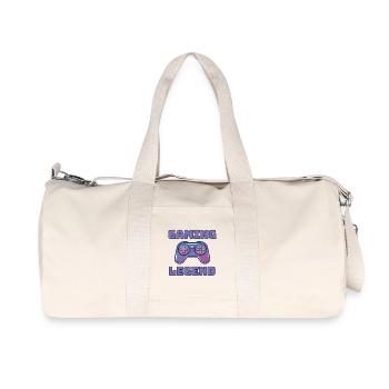 Idée cadeau pour joueur de jeu vidéo console - Sac de sport en toile recyclée Stanley/Stella - blanc naturel - Devant