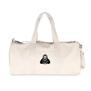 Sloth in a Suit – Chill Business Humor Design - Recycled Canvas Sports Bag by Stanley/Stella - natural - Front